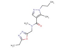 N-[(5-ethyl-1,3,4-oxadiazol-2-yl)methyl]-N,5-dimethyl-1-propyl-1H-pyrazole-4-carboxamide