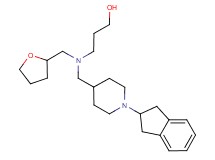 3-[{[1-(2,3-dihydro-1H-inden-2-yl)piperidin-4-yl]methyl}(tetrahydrofuran-2-ylmethyl)amino]propan-1-ol