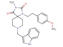 8-(1H-indol-3-ylmethyl)-1-[2-(4-methoxyphenyl)ethyl]-3-methyl-1,3,8-triazaspiro[4.5]decane-2,4-dione