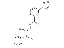 N-{2-[methyl(phenyl)amino]propyl}-6-(4H-1,2,4-triazol-4-yl)pyridine-2-carboxamide
