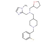 1-[1-(2-fluorobenzyl)-4-piperidinyl]-N-[(1-methyl-1H-imidazol-2-yl)methyl]-N-(tetrahydro-2-furanylmethyl)methanamine