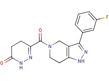 6-{[3-(3-fluorophenyl)-1,4,6,7-tetrahydro-5H-pyrazolo[4,3-c]pyridin-5-yl]carbonyl}-4,5-dihydropyridazin-3(2H)