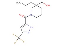(3-propyl-1-{[3-(trifluoromethyl)-1H-pyrazol-5-yl]carbonyl}piperidin-3-yl)methanol