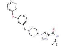 N-cyclopropyl-1-[1-(3-phenoxybenzyl)-4-piperidinyl]-1H-1,2,3-triazole-4-carboxamide