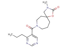3-methyl-8-[(4-propyl-5-pyrimidinyl)carbonyl]-1-oxa-3,8-diazaspiro[4.6]undecan-2-one
