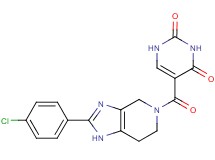 5-{[2-(4-chlorophenyl)-1,4,6,7-tetrahydro-5H-imidazo[4,5-c]pyridin-5-yl]carbonyl}pyrimidine-2,4(1H,3H)-dione