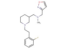 ({1-[2-(2-fluorophenyl)ethyl]-3-piperidinyl}methyl)(3-isoxazolylmethyl)methylamine