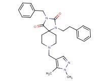 3-benzyl-8-[(1,5-dimethyl-1H-pyrazol-4-yl)methyl]-1-(2-phenylethyl)-1,3,8-triazaspiro[4.5]decane-2,4-dione