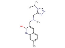 3-{[[(4-isopropyl-4H-1,2,4-triazol-3-yl)methyl](methyl)amino]methyl}-7-methylquinolin-2-ol