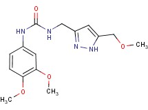 N-(3,4-dimethoxyphenyl)-N'-{[5-(methoxymethyl)-1H-pyrazol-3-yl]methyl}urea