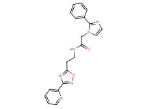 2-(2-phenyl-1H-imidazol-1-yl)-N-{2-[3-(2-pyridinyl)-1,2,4-oxadiazol-5-yl]ethyl}acetamide