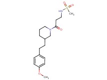 N-(3-{3-[2-(4-methoxyphenyl)ethyl]-1-piperidinyl}-3-oxopropyl)methanesulfonamide