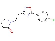 1-{2-[5-(4-chlorophenyl)-1,2,4-oxadiazol-3-yl]ethyl}-2-pyrrolidinone