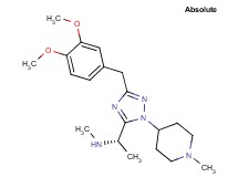 (1S)-1-[3-(3,4-dimethoxybenzyl)-1-(1-methylpiperidin-4-yl)-1H-1,2,4-triazol-5-yl]-N-methylethanamine