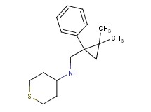 N-[(2,2-dimethyl-1-phenylcyclopropyl)methyl]tetrahydro-2H-thiopyran-4-amine