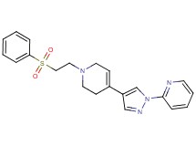 2-(4-{1-[2-(phenylsulfonyl)ethyl]-1,2,3,6-tetrahydropyridin-4-yl}-1H-pyrazol-1-yl)pyridine