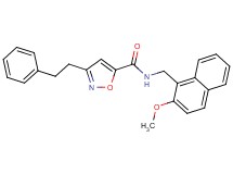 N-[(2-methoxy-1-naphthyl)methyl]-3-(2-phenylethyl)-5-isoxazolecarboxamide