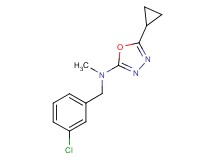 N-(3-chlorobenzyl)-5-cyclopropyl-N-methyl-1,3,4-oxadiazol-2-amine
