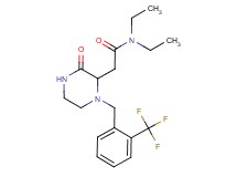 N,N-diethyl-2-{3-oxo-1-[2-(trifluoromethyl)benzyl]-2-piperazinyl}acetamide