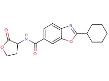 2-cyclohexyl-N-(2-oxotetrahydro-3-furanyl)-1,3-benzoxazole-6-carboxamide