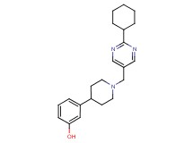 3-{1-[(2-cyclohexylpyrimidin-5-yl)methyl]piperidin-4-yl}phenol