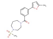 1-[3-(5-methyl-2-furyl)benzoyl]-4-(methylsulfonyl)-1,4-diazepane