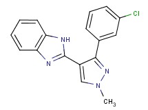 2-[3-(3-chlorophenyl)-1-methyl-1H-pyrazol-4-yl]-1H-benzimidazole