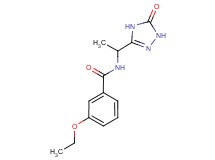 3-ethoxy-N-[1-(5-oxo-4,5-dihydro-1H-1,2,4-triazol-3-yl)ethyl]benzamide