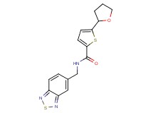 N-(2,1,3-benzothiadiazol-5-ylmethyl)-5-(tetrahydro-2-furanyl)-2-thiophenecarboxamide