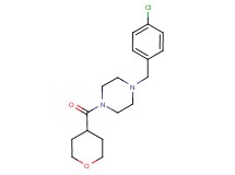 1-(4-chlorobenzyl)-4-(tetrahydro-2H-pyran-4-ylcarbonyl)piperazine