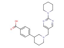 4-{1-[(2-piperidin-1-ylpyrimidin-5-yl)methyl]piperidin-3-yl}benzoic acid