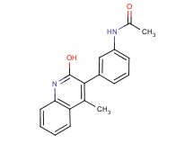N-[3-(2-hydroxy-4-methyl-3-quinolinyl)phenyl]acetamide