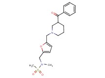 N-({5-[(3-benzoyl-1-piperidinyl)methyl]-2-furyl}methyl)-N-methylmethanesulfonamide