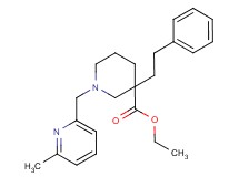 ethyl 1-[(6-methyl-2-pyridinyl)methyl]-3-(2-phenylethyl)-3-piperidinecarboxylate
