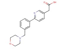 {6-[3-(morpholin-4-ylmethyl)phenyl]pyridin-3-yl}acetic acid
