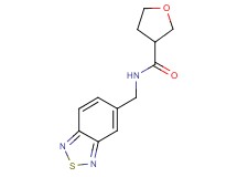 N-(2,1,3-benzothiadiazol-5-ylmethyl)tetrahydrofuran-3-carboxamide