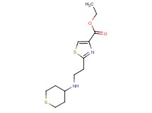 ethyl 2-[2-(tetrahydro-2H-thiopyran-4-ylamino)ethyl]-1,3-thiazole-4-carboxylate