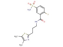 5-(aminosulfonyl)-N-[3-(4,5-dimethyl-1,3-thiazol-2-yl)propyl]-2-fluorobenzamide