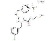 (4R)-1-(3-chlorobenzyl)-N-(2-methoxyethyl)-4-{[4-(trifluoromethyl)benzyl]amino}-L-prolinamide