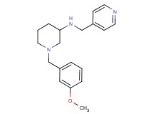 1-(3-methoxybenzyl)-N-(4-pyridinylmethyl)-3-piperidinamine