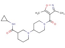 N-cyclopropyl-1'-[(3,5-dimethylisoxazol-4-yl)carbonyl]-1,4'-bipiperidine-3-carboxamide