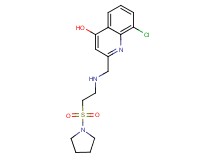 8-chloro-2-({[2-(pyrrolidin-1-ylsulfonyl)ethyl]amino}methyl)quinolin-4-ol