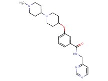 3-[(1'-methyl-1,4'-bipiperidin-4-yl)oxy]-N-(4-pyrimidinylmethyl)benzamide