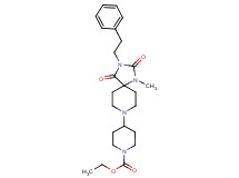 ethyl 4-[1-methyl-2,4-dioxo-3-(2-phenylethyl)-1,3,8-triazaspiro[4.5]dec-8-yl]-1-piperidinecarboxylate