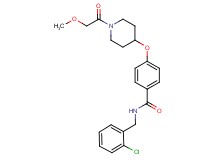 N-(2-chlorobenzyl)-4-{[1-(methoxyacetyl)-4-piperidinyl]oxy}benzamide