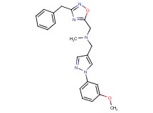 1-(3-benzyl-1,2,4-oxadiazol-5-yl)-N-{[1-(3-methoxyphenyl)-1H-pyrazol-4-yl]methyl}-N-methylmethanamine