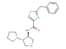 2-benzyl-N-[(3R*,4R*)-4-(1-pyrrolidinyl)tetrahydro-3-furanyl]-1,3-thiazole-4-carboxamide
