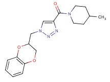 1-{[1-(2,3-dihydro-1,4-benzodioxin-2-ylmethyl)-1H-1,2,3-triazol-4-yl]carbonyl}-4-methylpiperidine