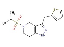 5-(isopropylsulfonyl)-3-(2-thienylmethyl)-4,5,6,7-tetrahydro-1H-pyrazolo[4,3-c]pyridine