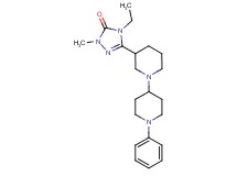 4-ethyl-2-methyl-5-(1'-phenyl-1,4'-bipiperidin-3-yl)-2,4-dihydro-3H-1,2,4-triazol-3-one